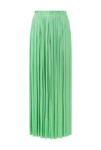 Mint Silk Tulle Long Skirt