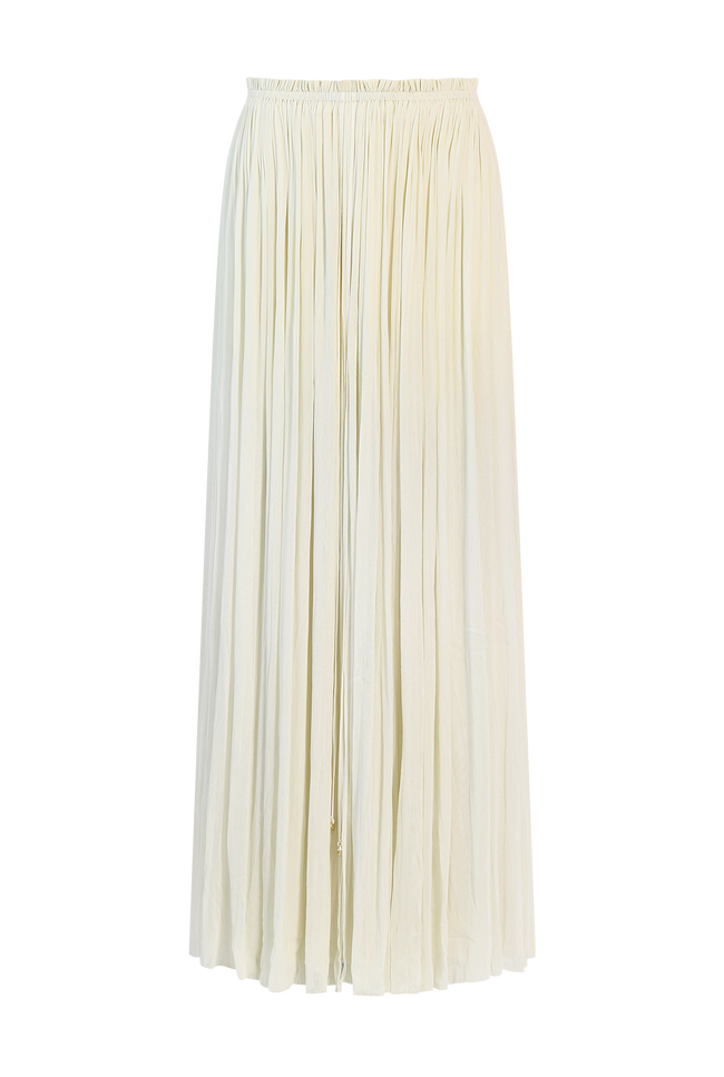 Ivory Silk Tulle Skirt