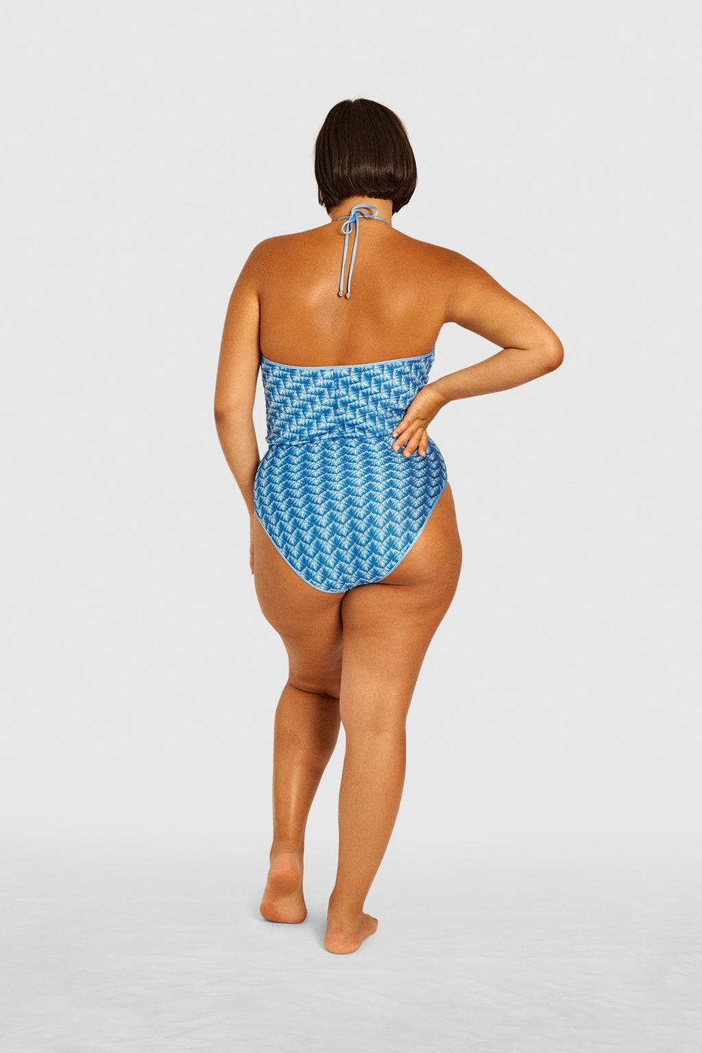 Sky Knit V-Swimsuit