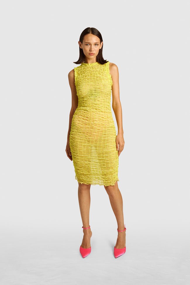 Lemon Smock Dress