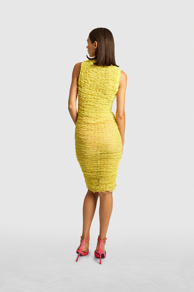 Lemon Smock Dress