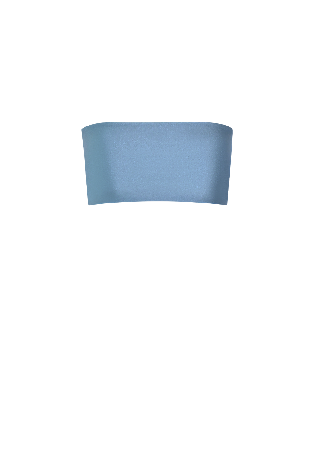 Blue Bandeau Top