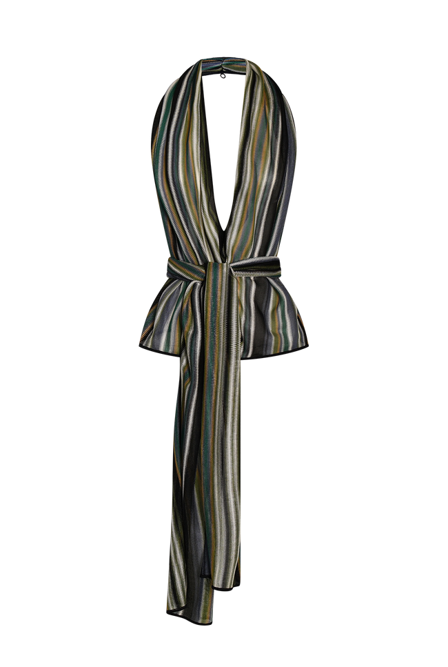 Stripe Knit Haut de l'écharpe