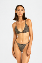 Black Croc Glitter Bikini