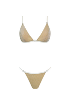 Ivory Glitter Brazilian Bikini