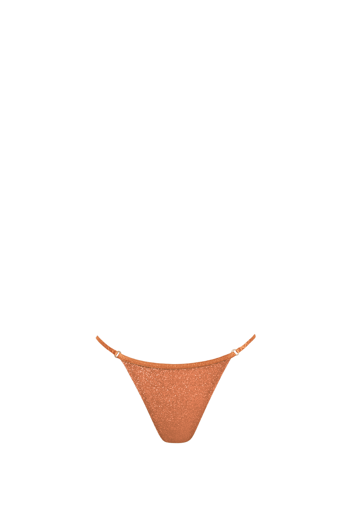 Rust Glitter Brazilian Bikini - Bottom