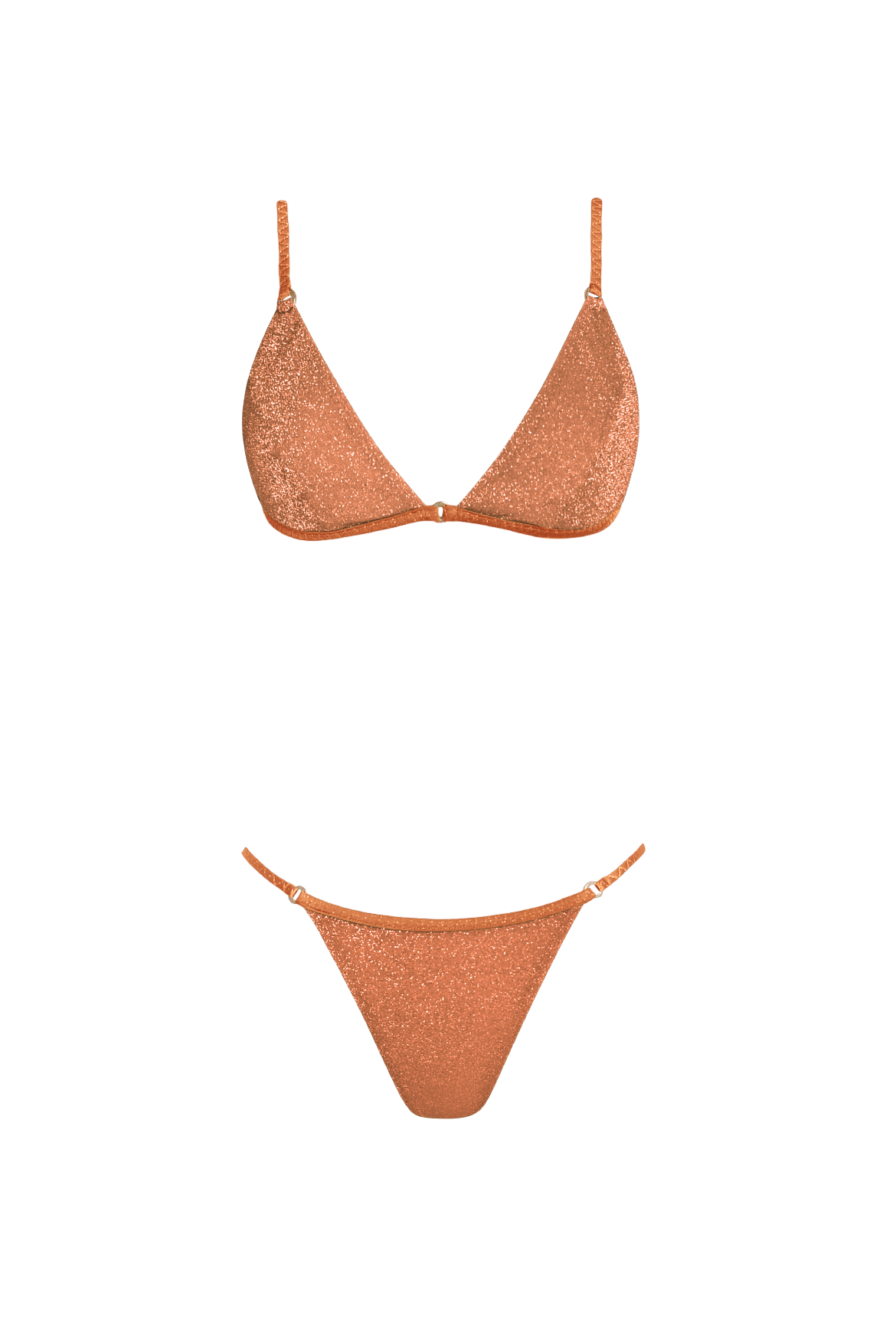 HANNE BLOCH - Rust Glitter Brazilian Bikini