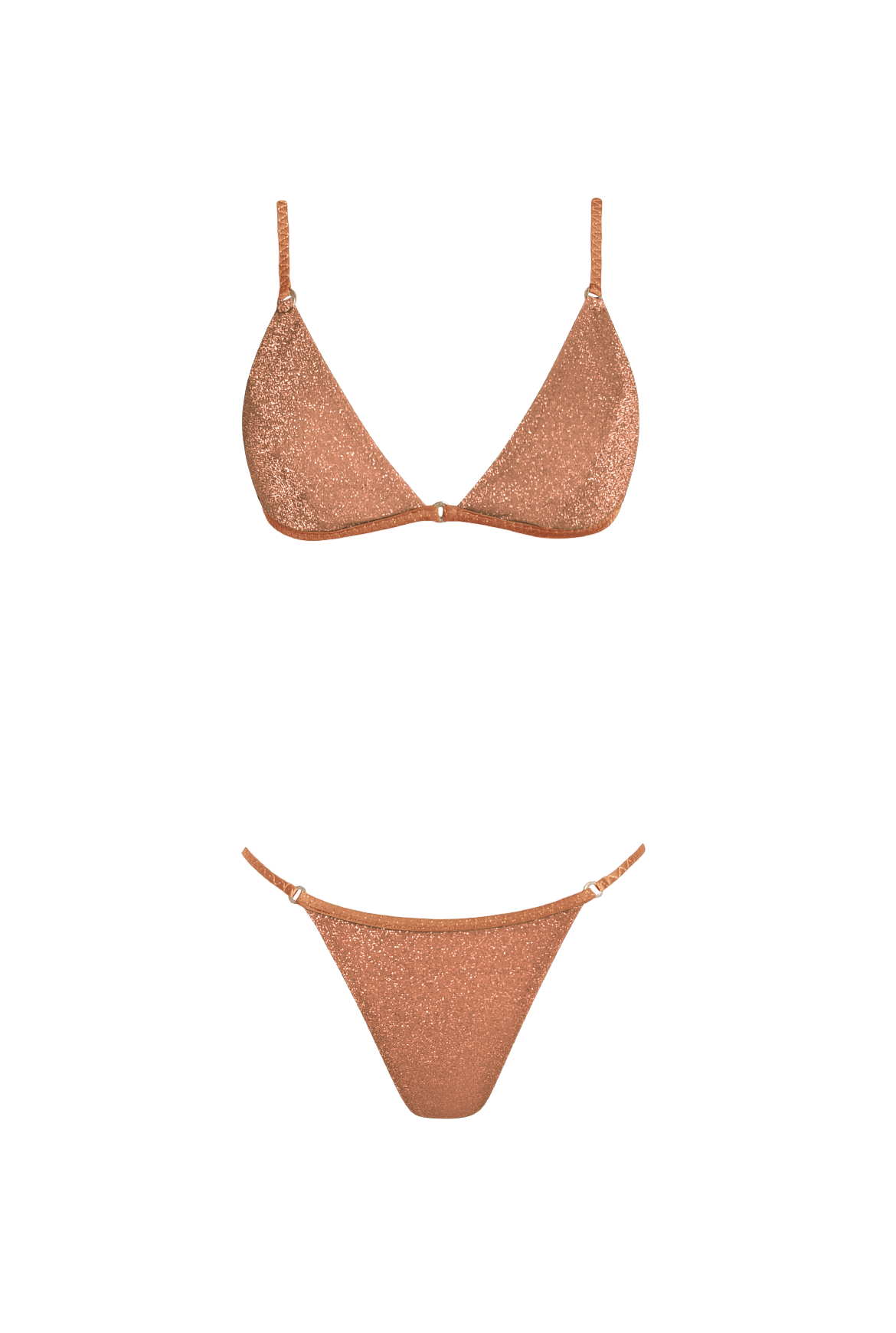 Rust Glitter Brazilian Bikini