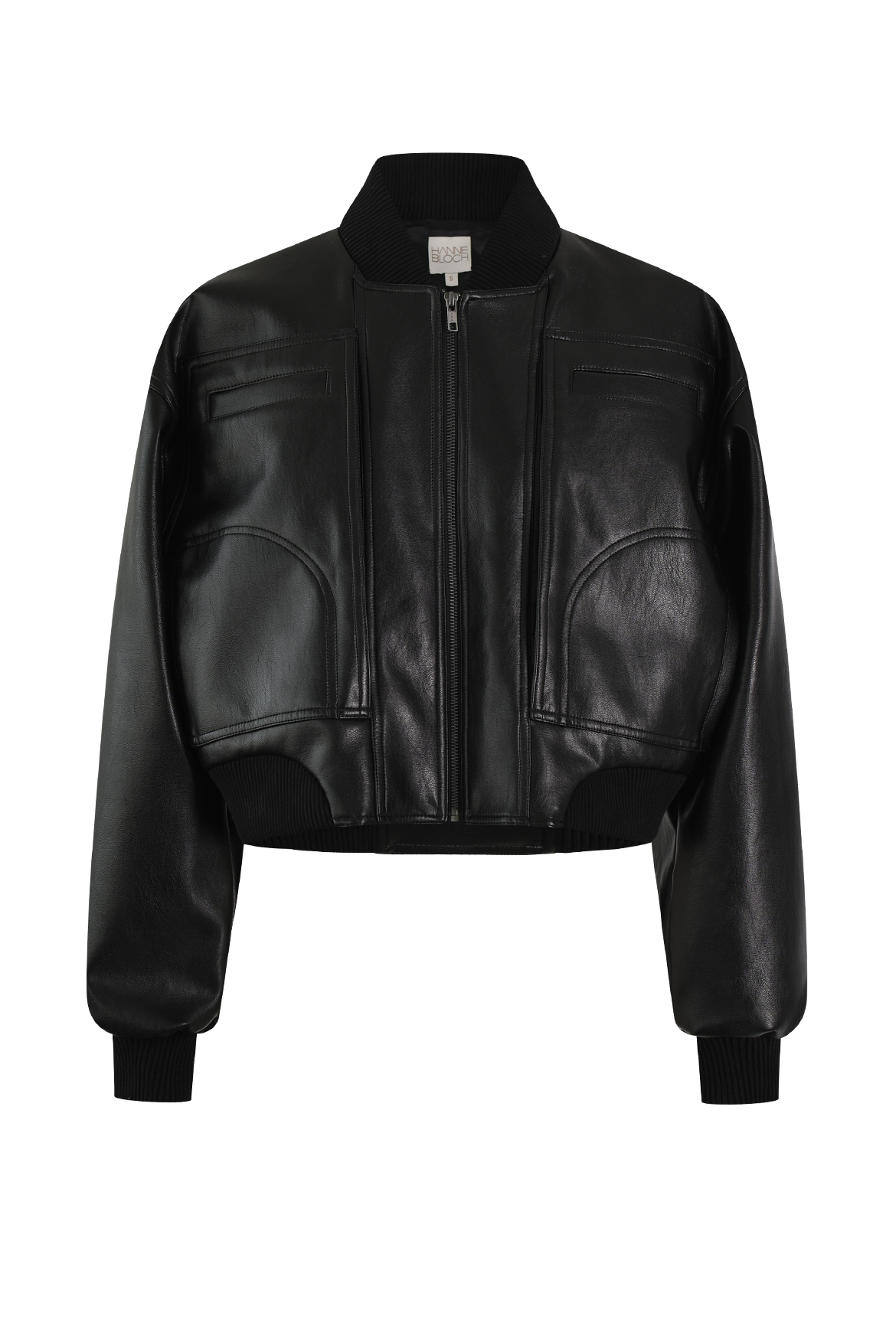 Vegan Leather Bomber Jacket