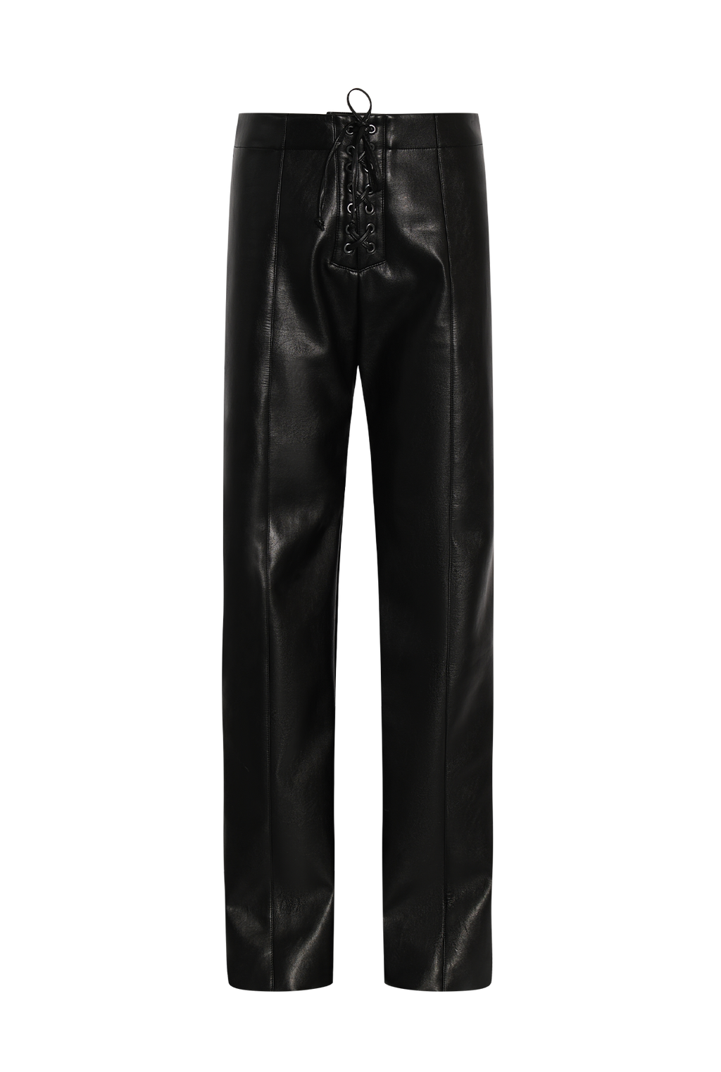 Vegan Leather Eyelet Trousers