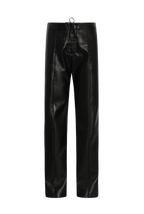 Vegan Leather Eyelet Trousers