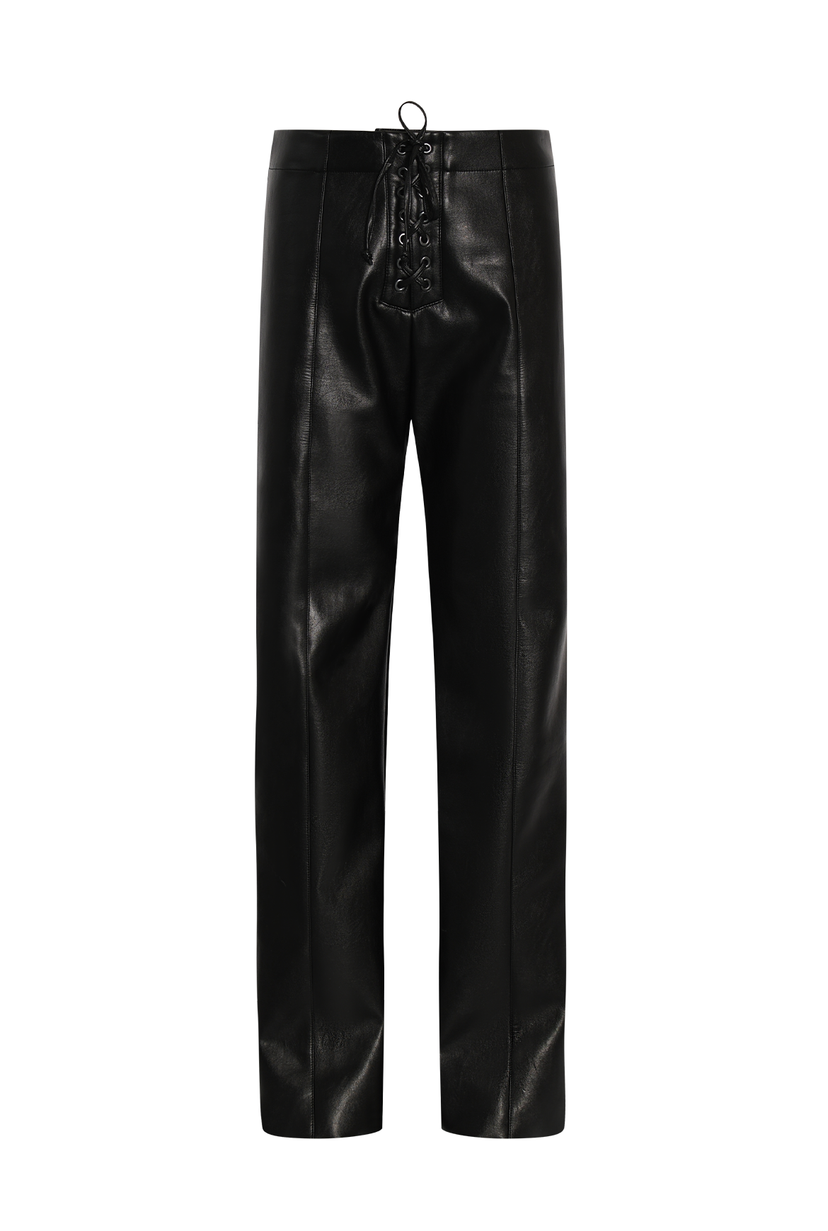 Vegan Leather Eyelet Trousers