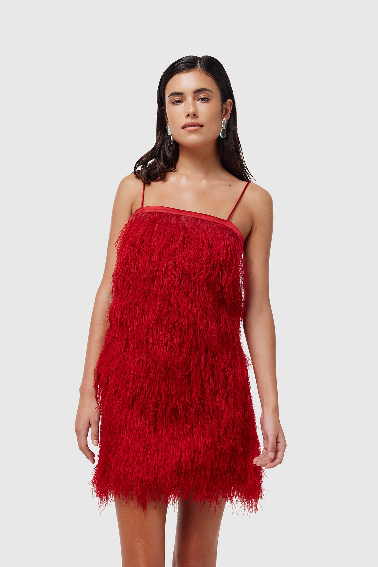 Red Feather Dress