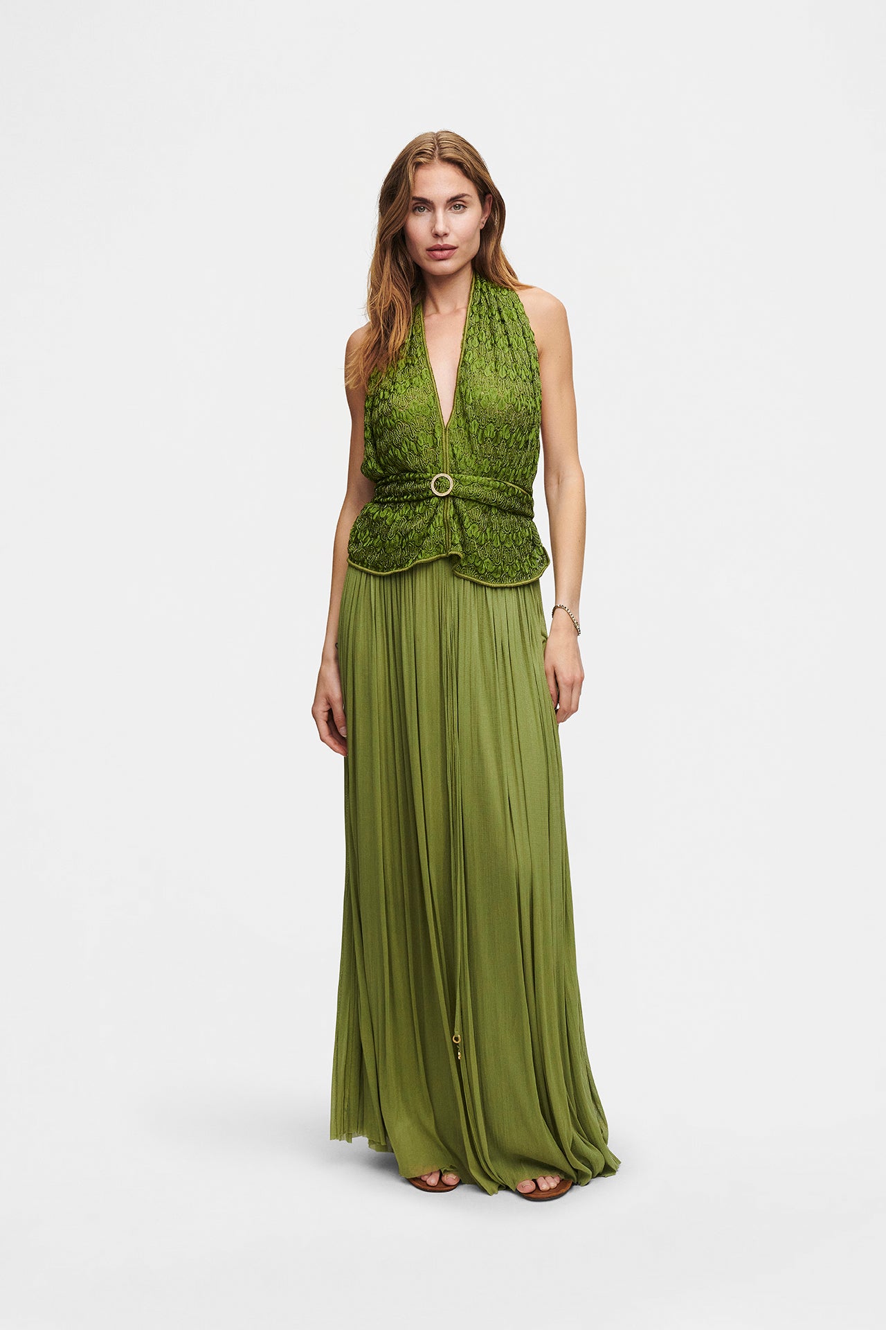 Cactus Knit Scarf Set   /   Top