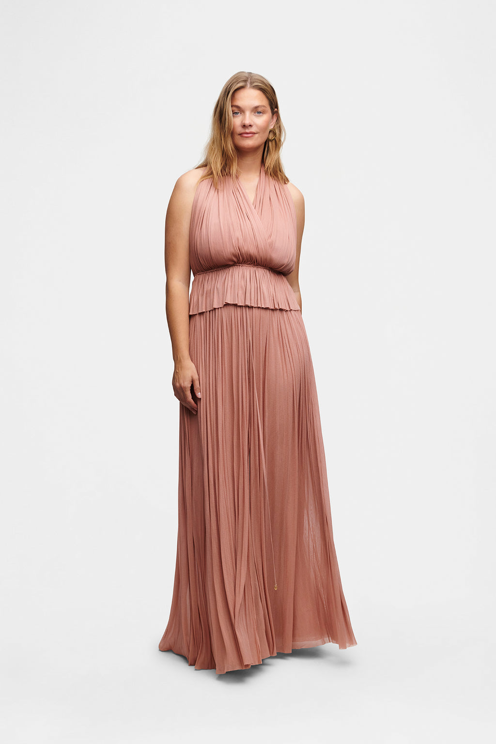 Blush Silk Tulle Skirt