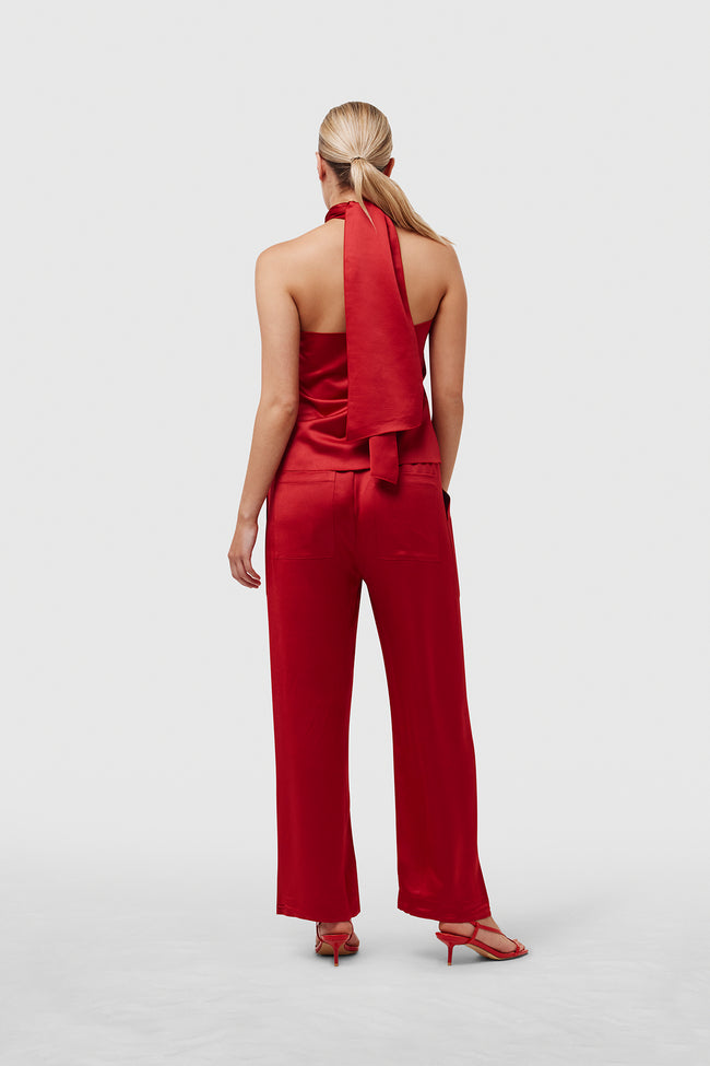 Red Satin Trousers