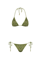 Cactus Knit Triangle Bikini