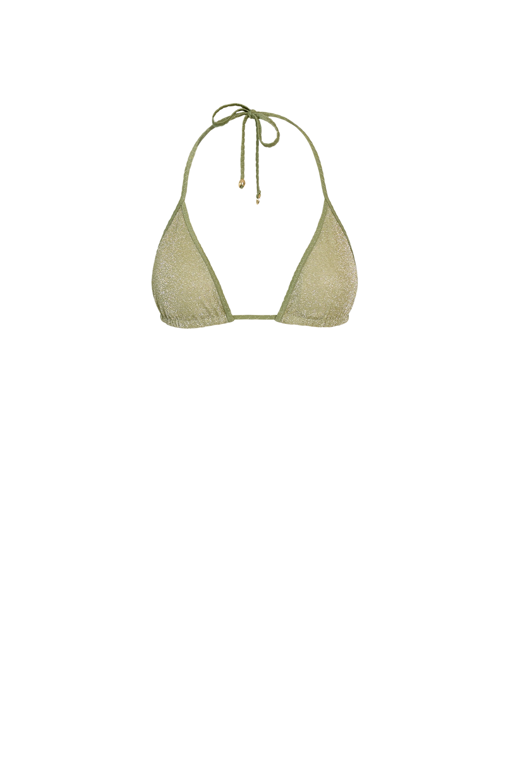 Green Glitter Triangle Top