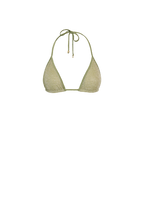 Green Glitter Triangle Top