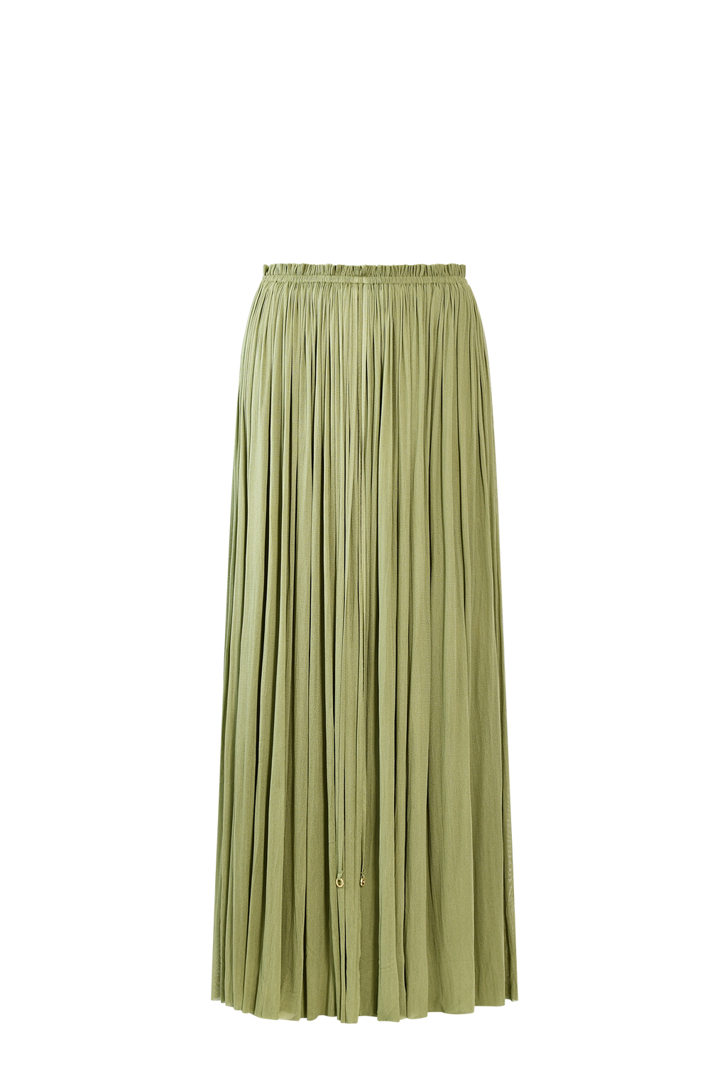 Green Silk Tulle Skirt