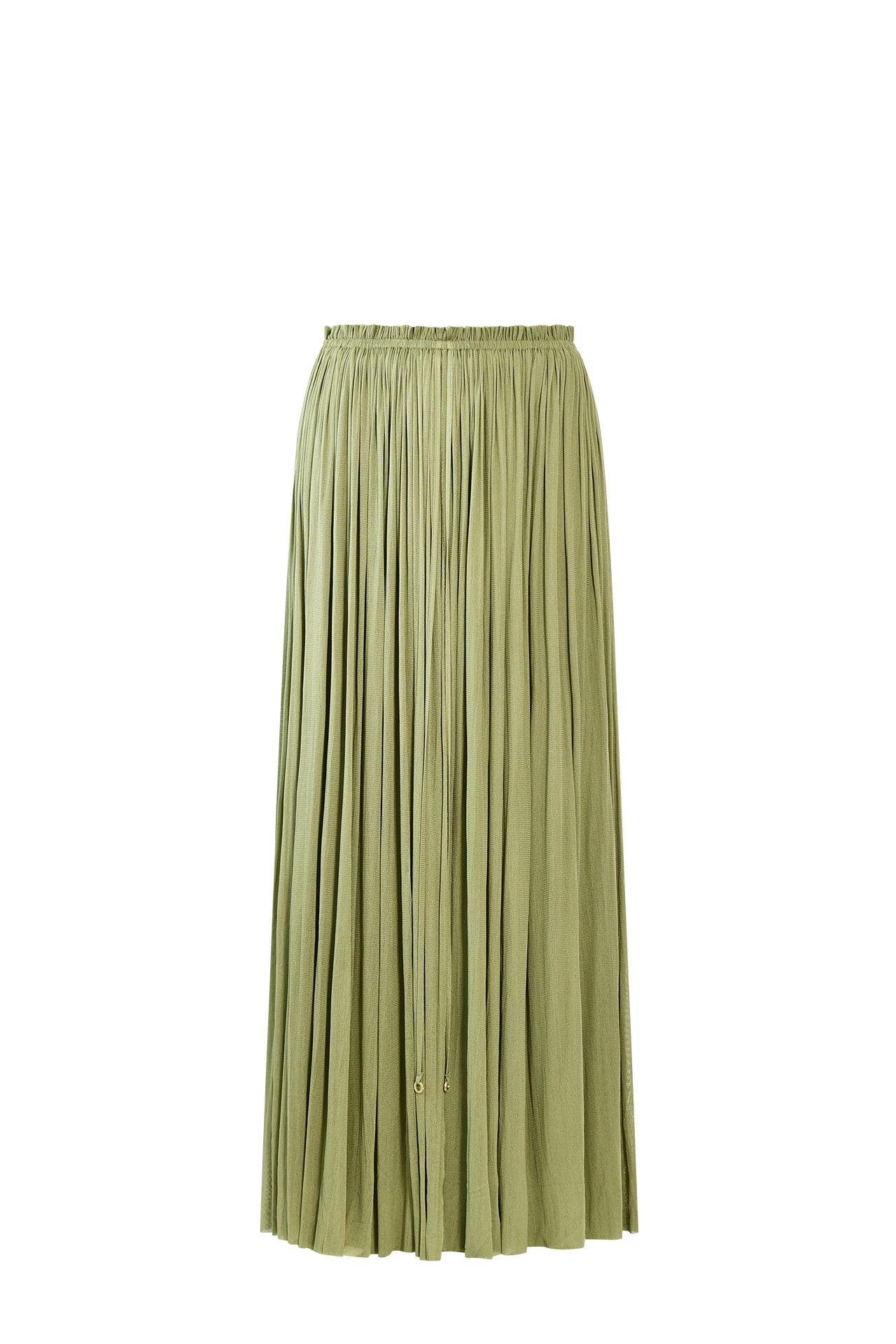 Green Silk Tulle Skirt