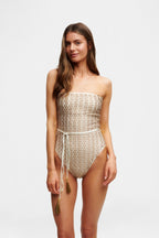 White Pom Pom Swimsuit