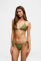 Cactus Knit Triangle Bikini