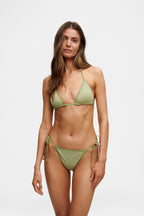 Green Glitter Triangle Top