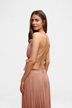 Blush String Silk Top