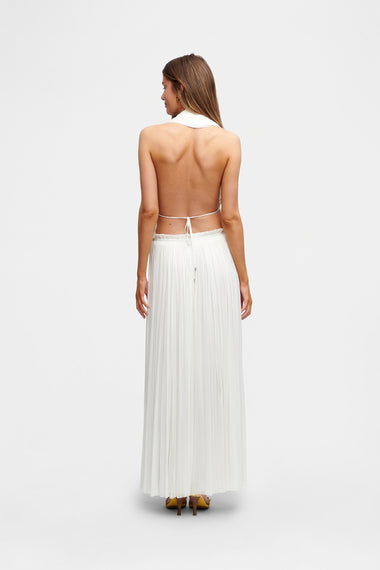 White Silk Tulle Set, skirt and top in 100% Grade 6A mulberry silk, image 4, HANNE BLOCH
