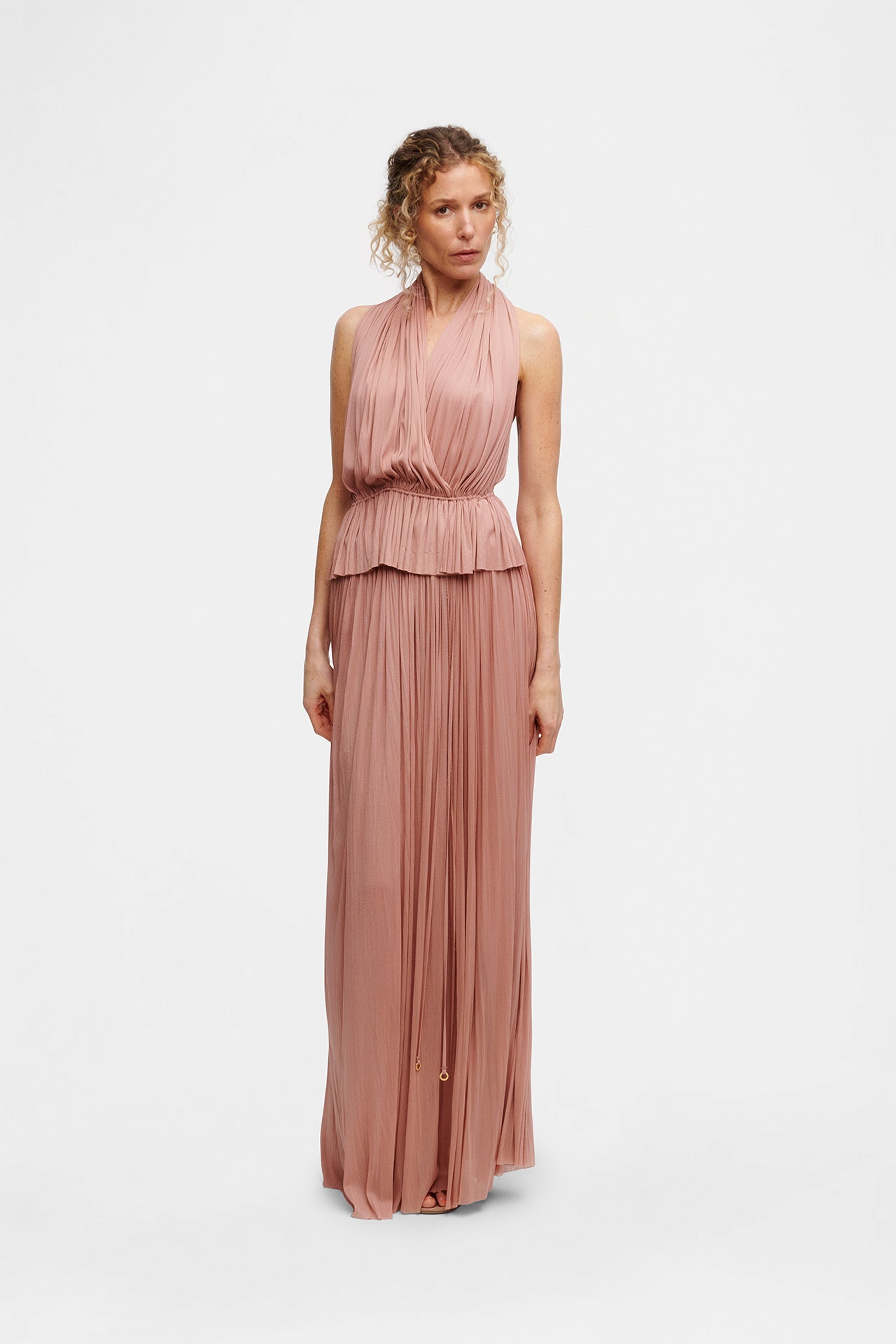 Blush Silk Tulle Skirt