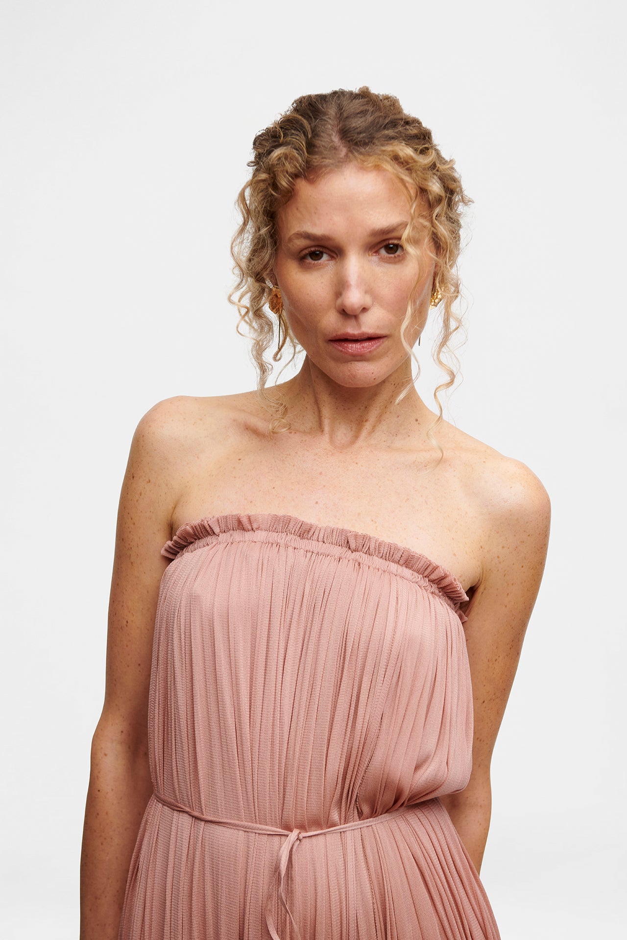 Blush Silk Tulle Skirt