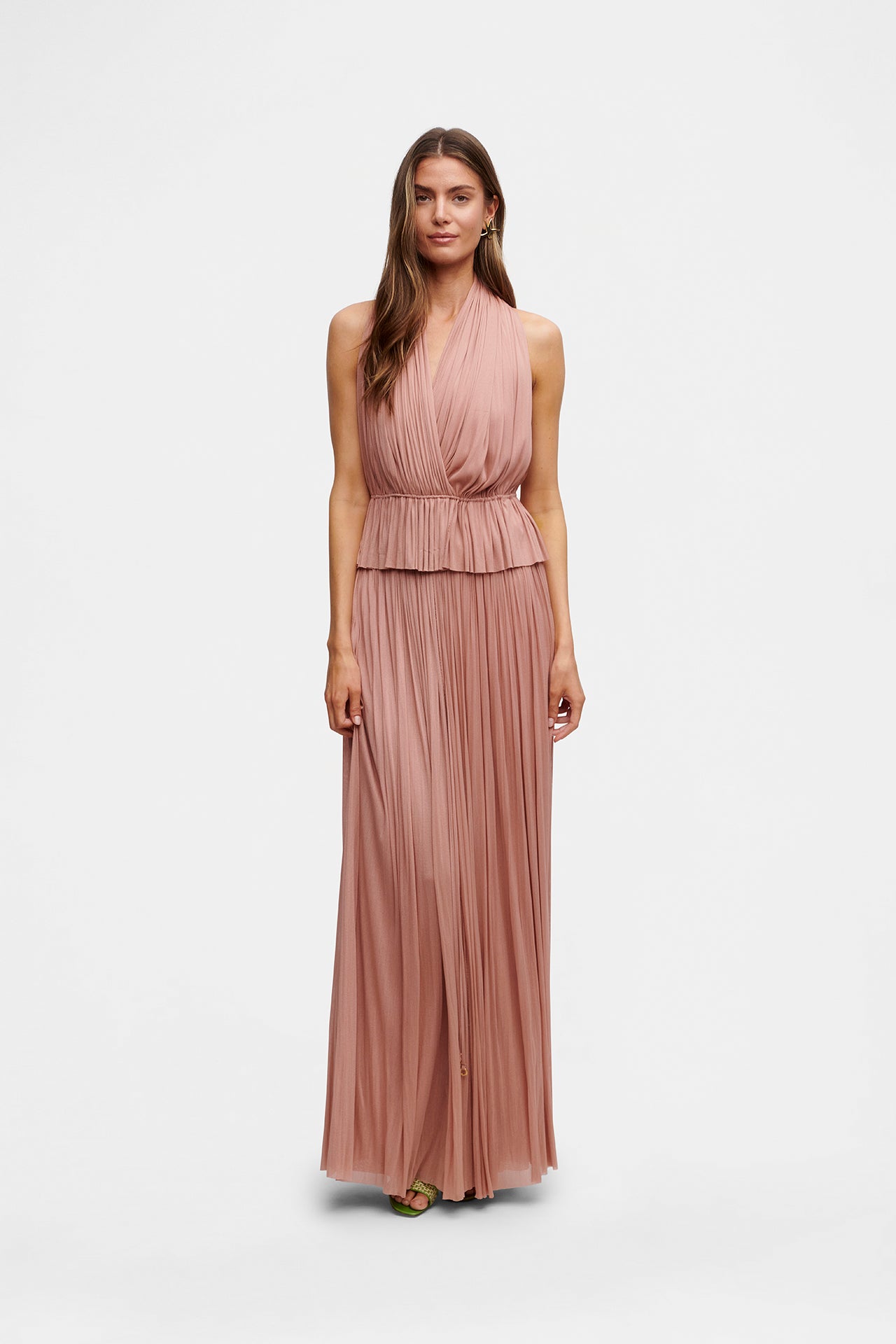 Blush Silk Tulle Skirt