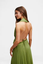 Green Silk Tulle Top
