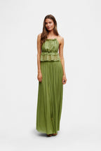 Green Silk Tulle Skirt