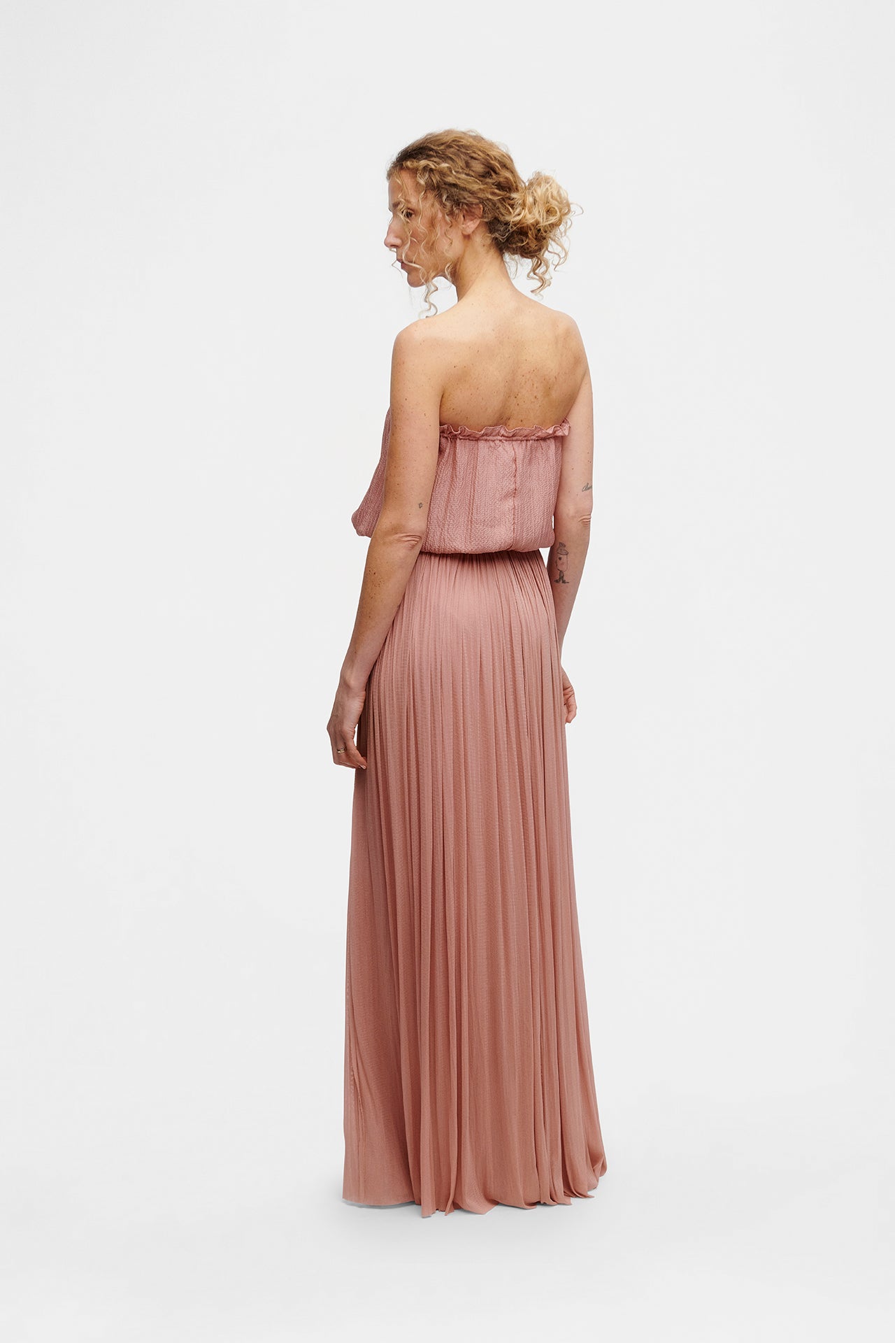 Blush Silk Tulle Skirt
