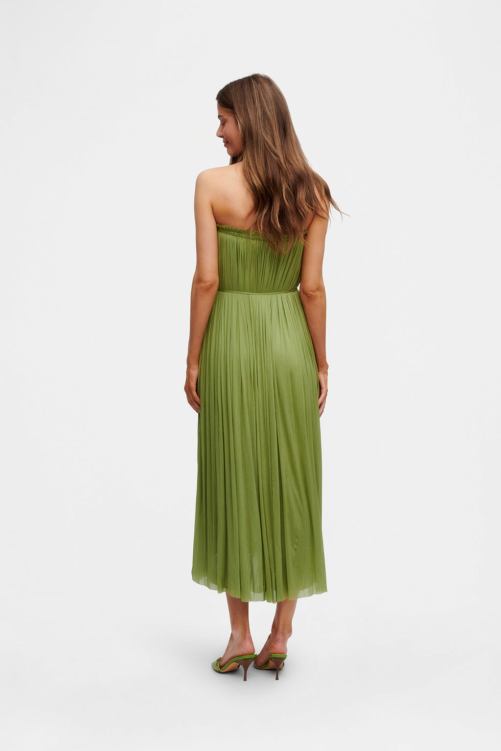 Green Silk Tulle Skirt