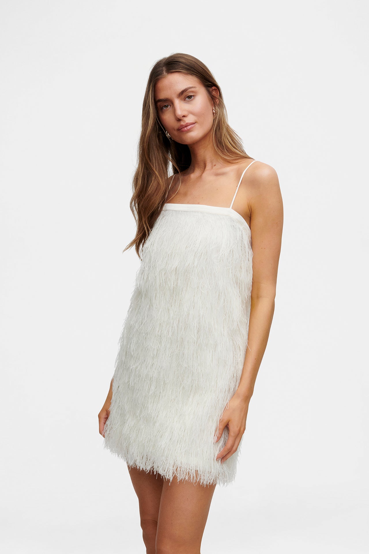 White Feather Dress