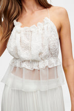 Snowflower String Silk Top
