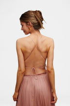 Blush Silk Tulle Skirt