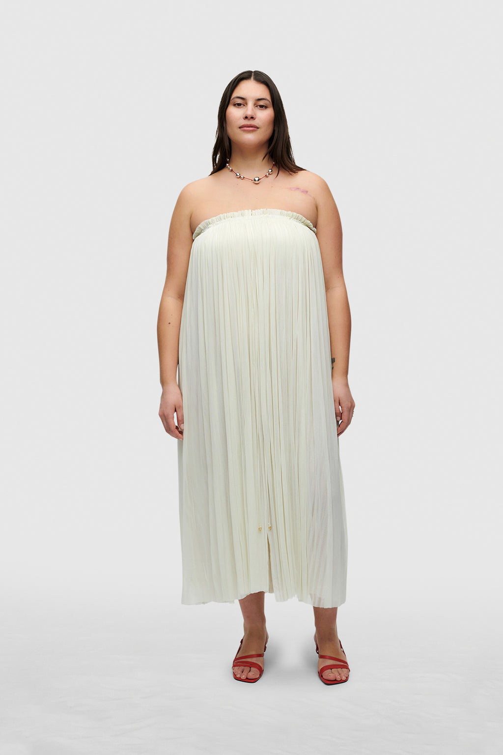 Ivory Silk Tulle Skirt