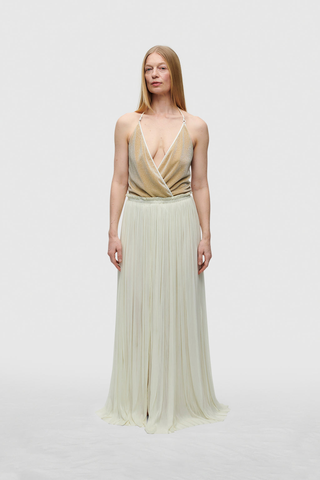 Ivory Silk Tulle Skirt