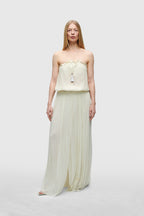 Ivory Silk Tulle Skirt
