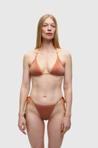 Rust Glitter Triangle Bikini