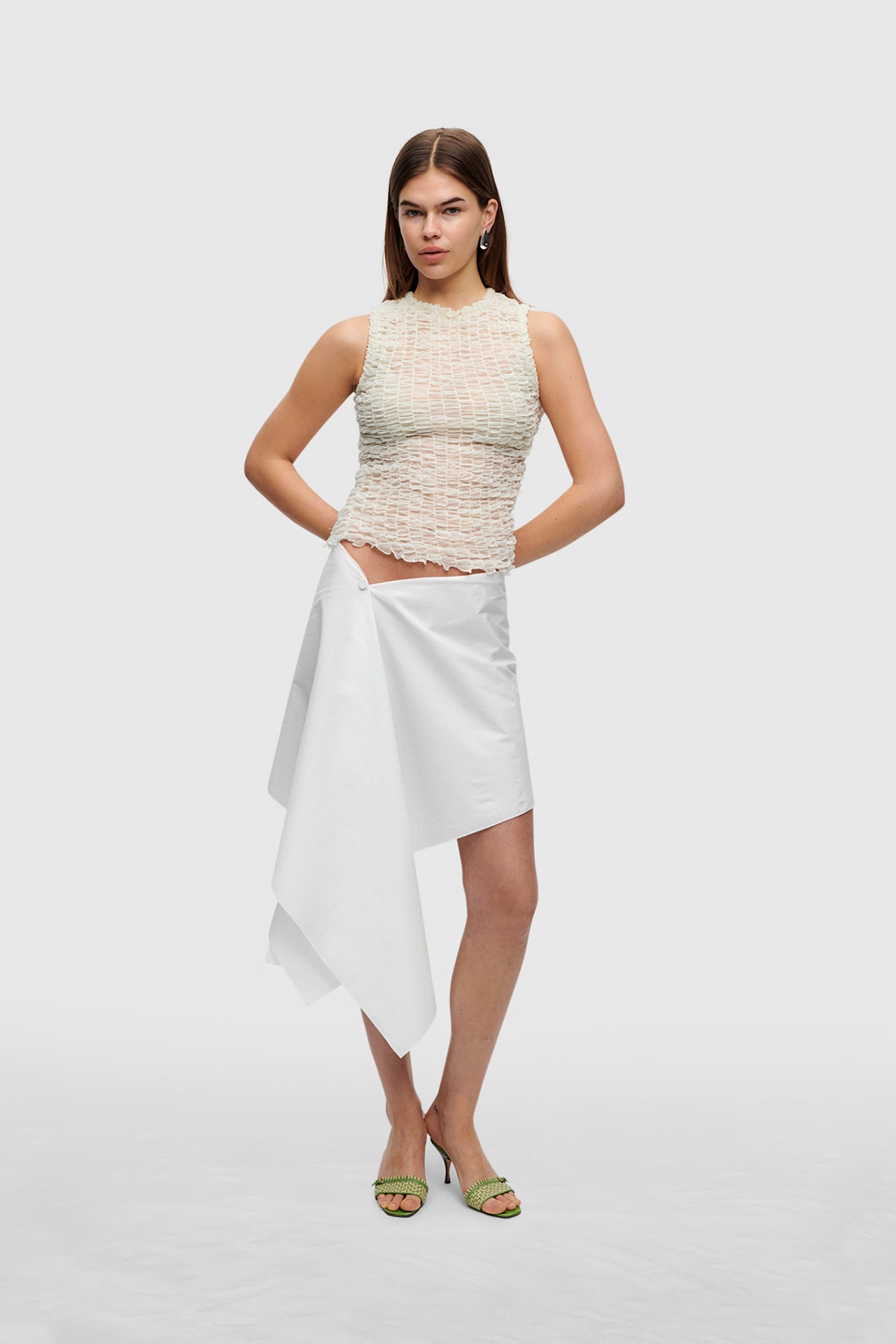 Ivory Smock Top