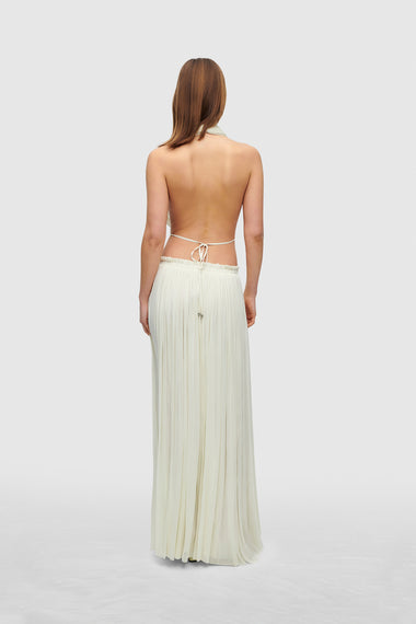 Ivory Silk Tulle Skirt