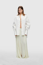 Ivory Silk Tulle Skirt