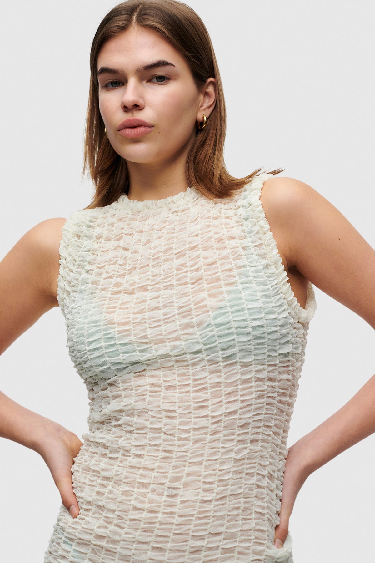 Ivory Smock Dress