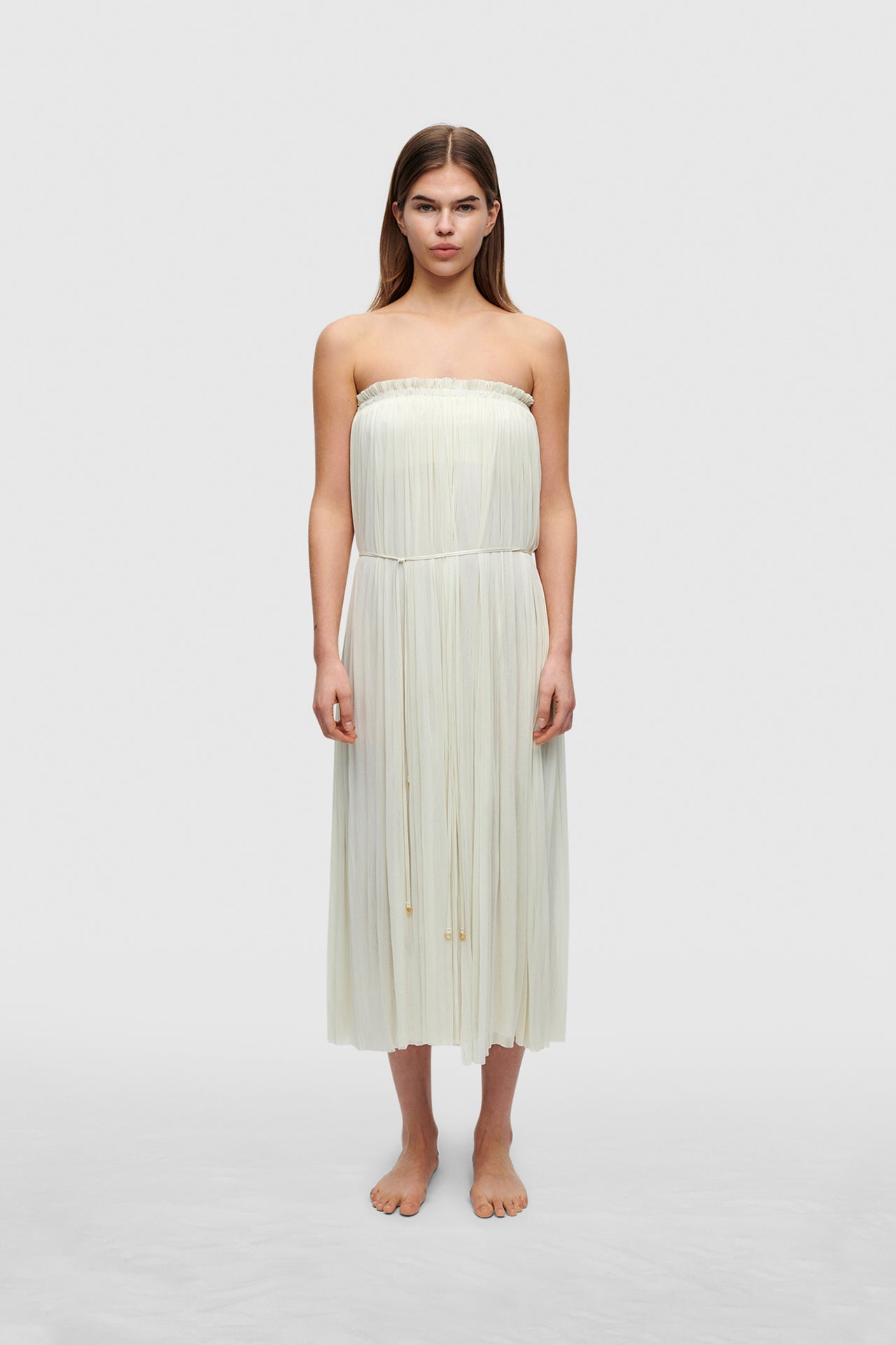 Ivory Silk Tulle Skirt