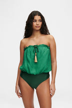 Bandeau Silk Swimsuit